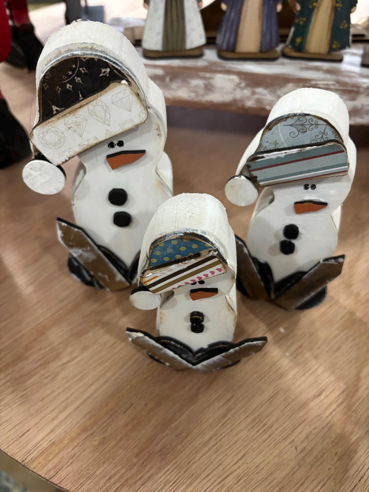 Chunky Snowman DIY wood kit