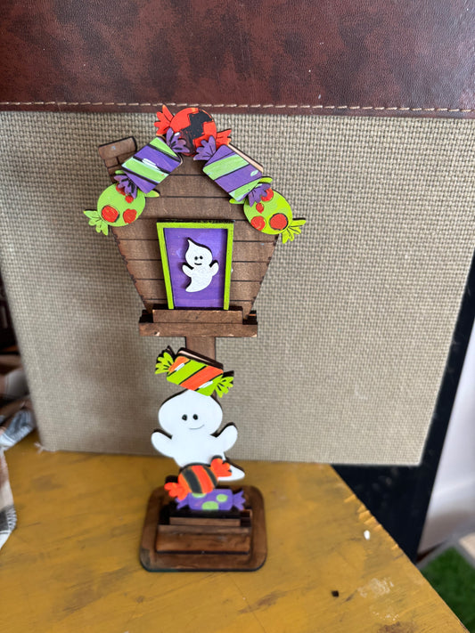 interchangeable small birdhouse October (insert only)