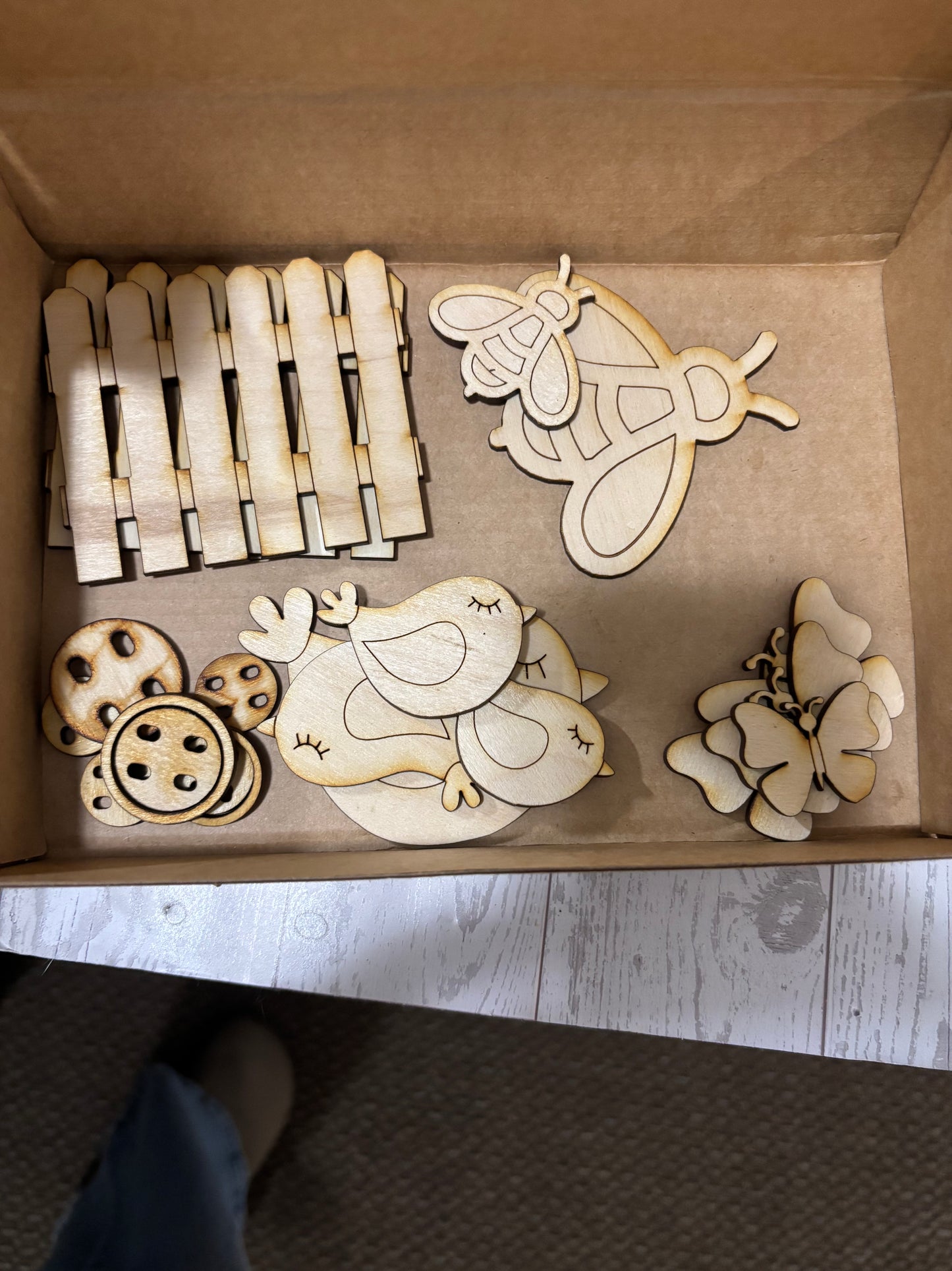 Scrap holiday themed boxes.