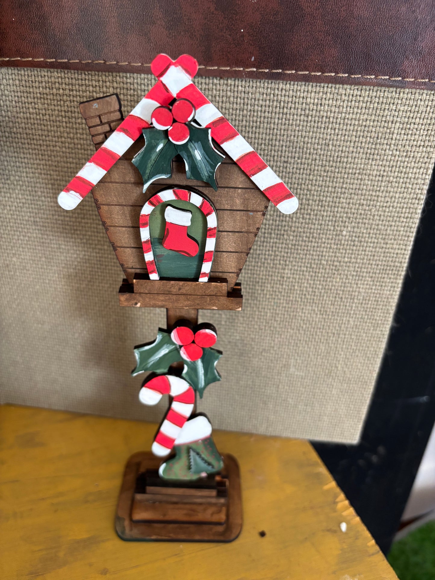 Interchangeable Small birdhouse December (insert only)