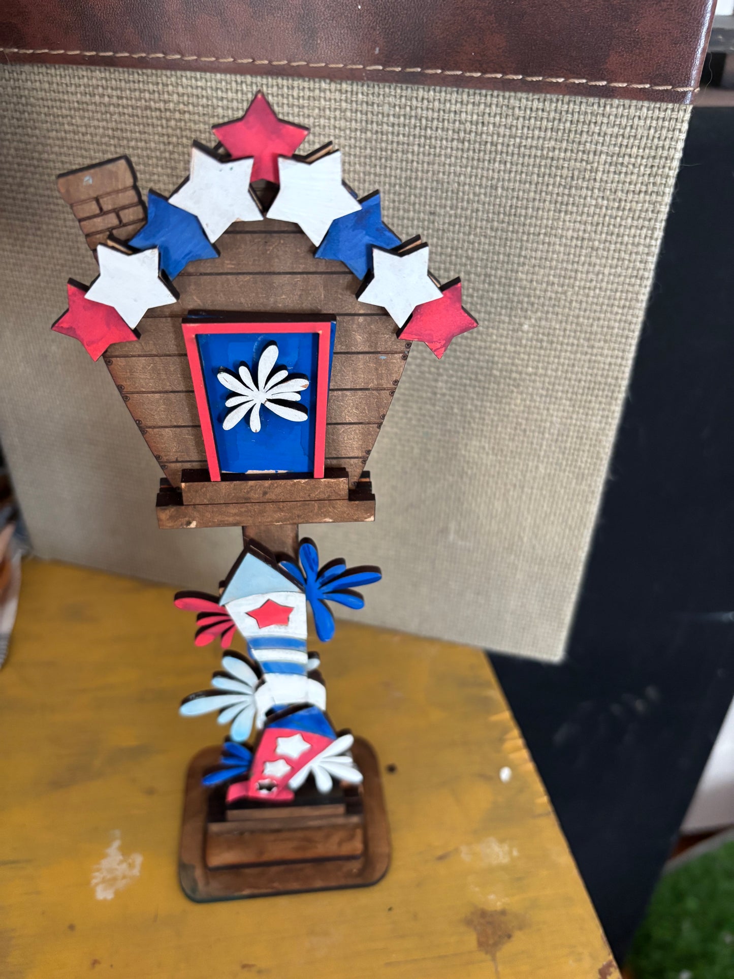 Interchangeable small birdhouse July (insert only)