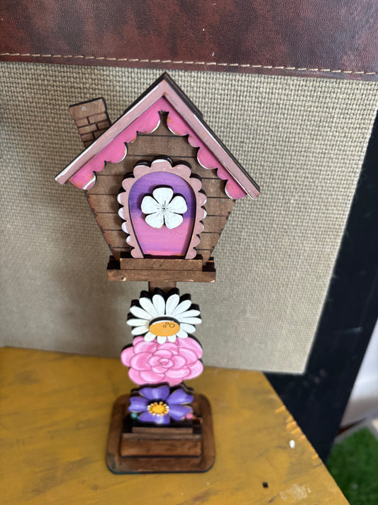 interchangeable small birdhouse may (insert only)