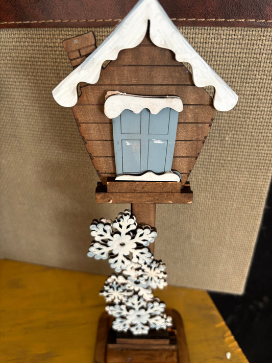 Interchangeable Small Birdhouse January (insert only)