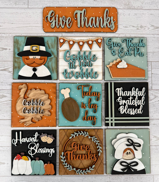Door Window Thanksgiving DIY wood kit (insert only)