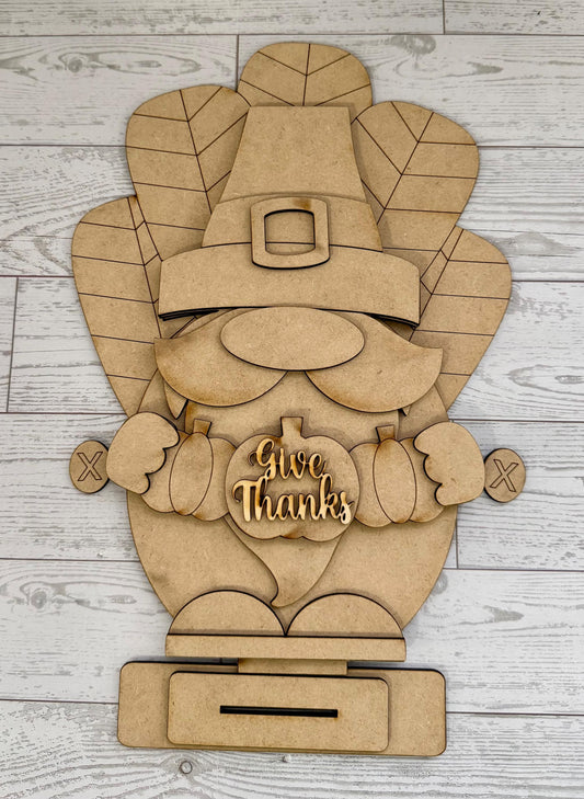 Turkey Gnome DIY wood kit