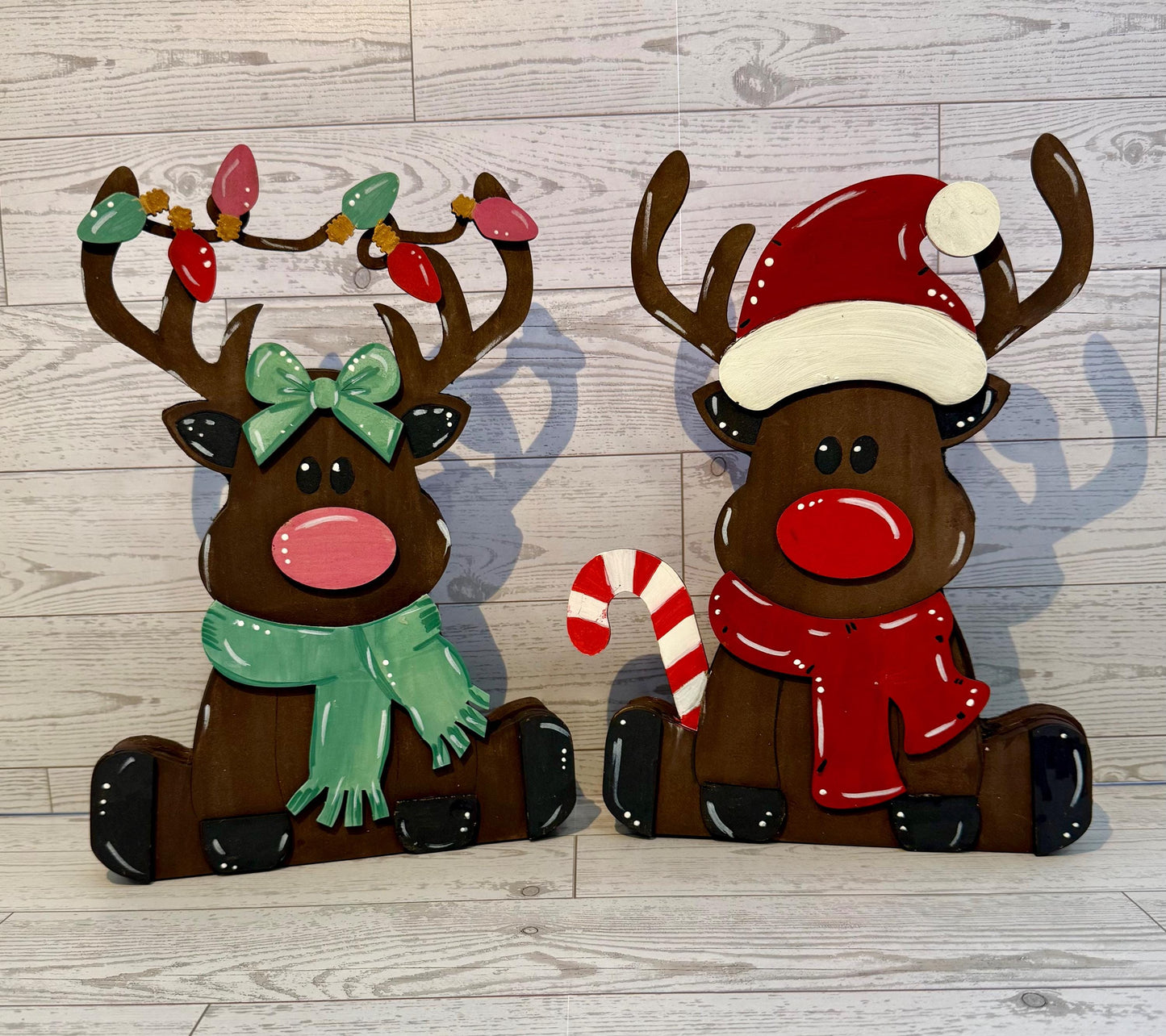 Chunky Christmas Reindeer DIY wood kit