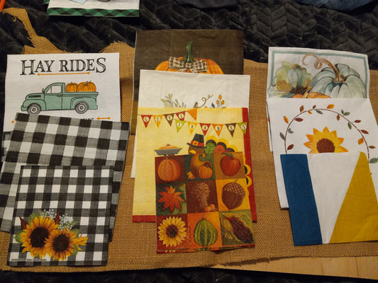 Fall napkins bundles