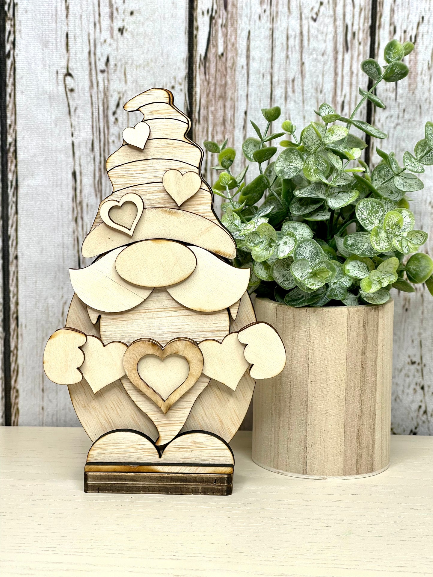 Unfinished valentines gnome