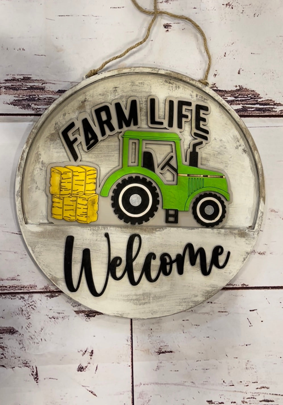Interchangeable Farm life  door hanger(insert only)