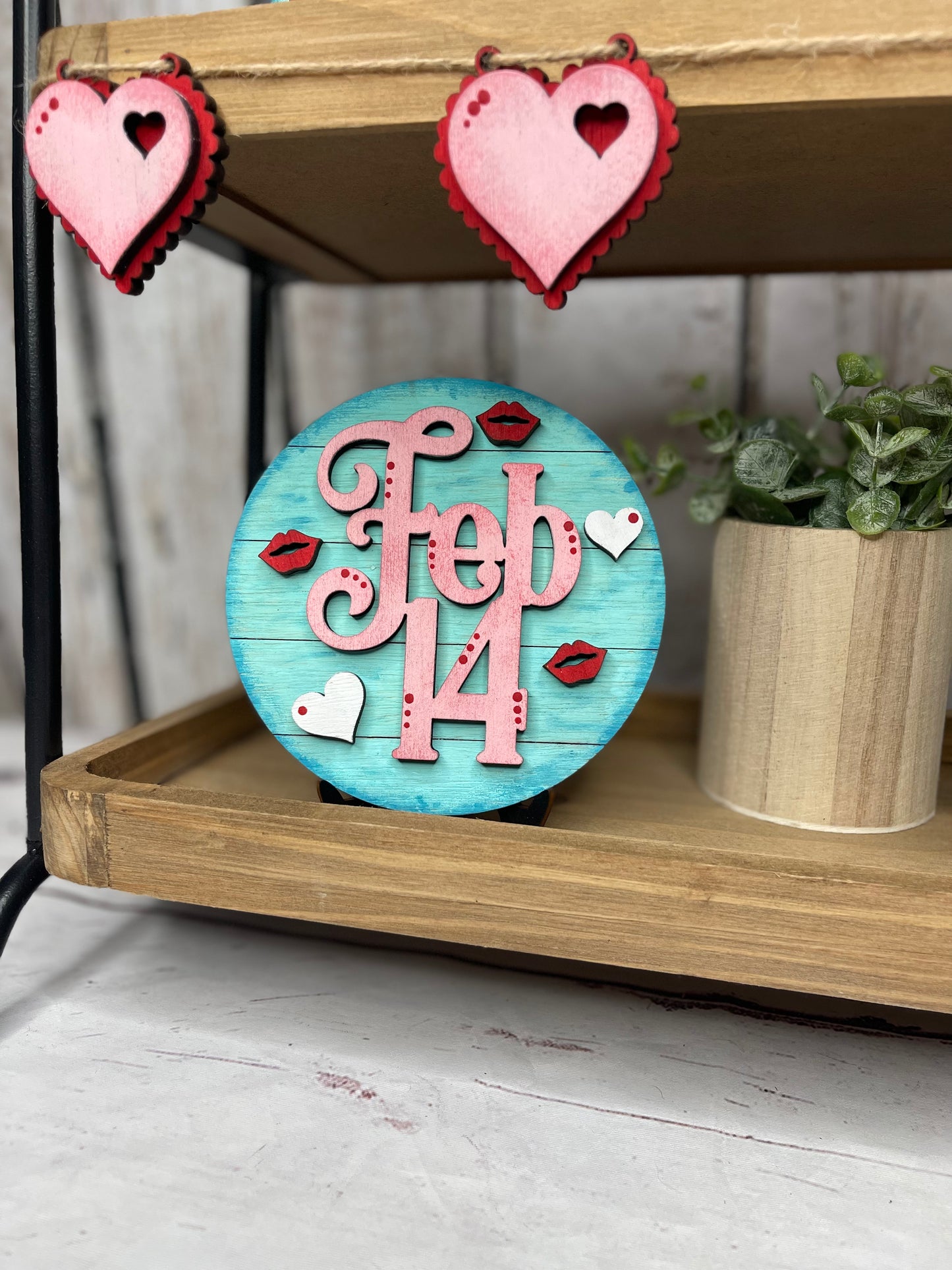 valentines tiered tray DIY wood kit
