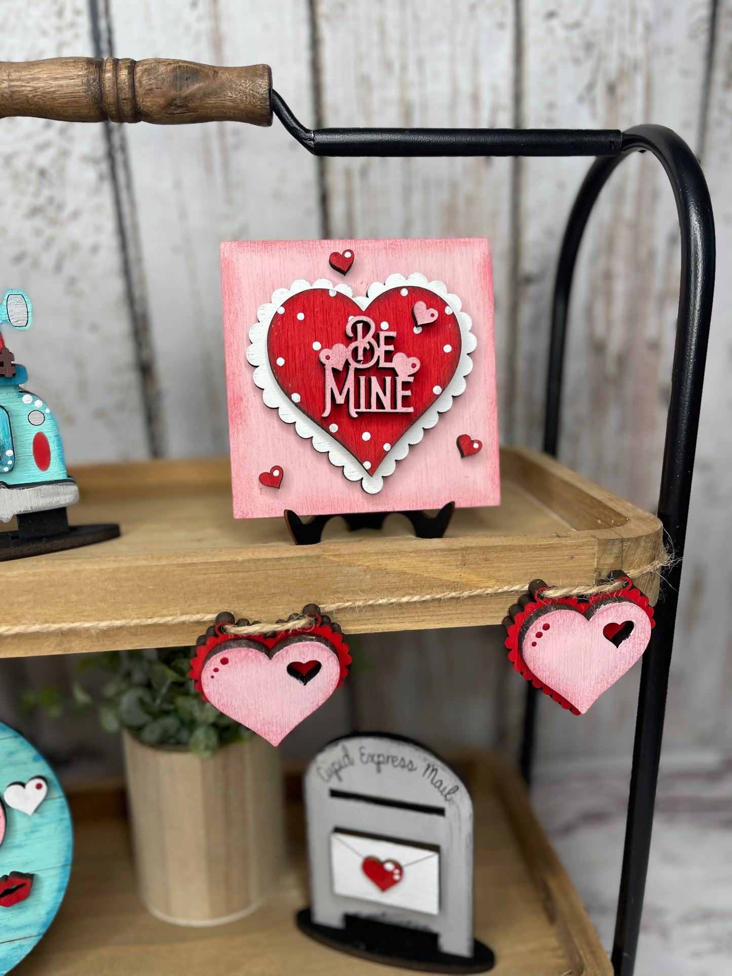 valentines tiered tray DIY wood kit