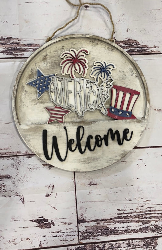 Interchangeable merica door hanger (insert only)