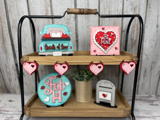 valentines tiered tray DIY wood kit