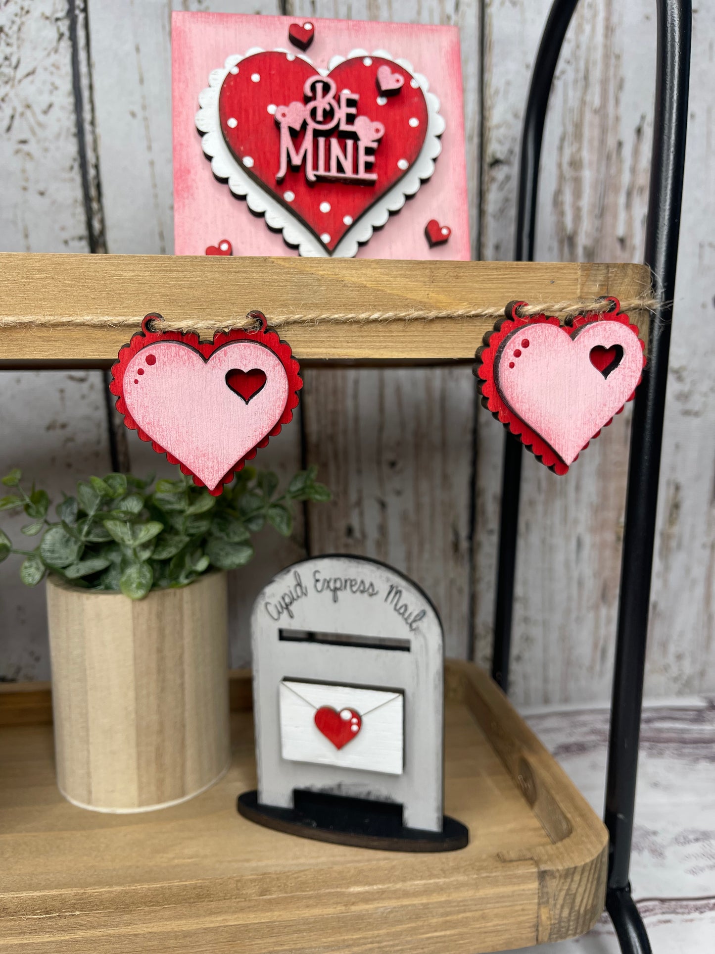 valentines tiered tray DIY wood kit