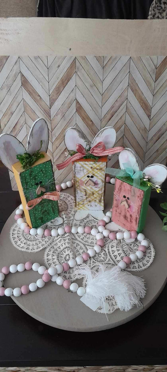 Unfinished DIY Easter bunny kit