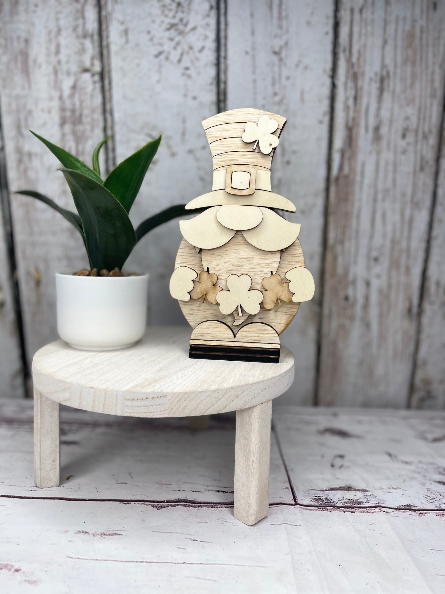 St. Patrick Gnome DIY wood kit